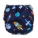 Panties-scammers, reusable, carbon-bamboo fabric, "cosmos", from 0-12 months.