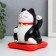 Plastic pendulum from the solar battery "Cat Mani-Neko" black 9.5x10x9.5 cm