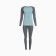 Women's thermal underwear (longshit, leggings) color gray-blue, size 48