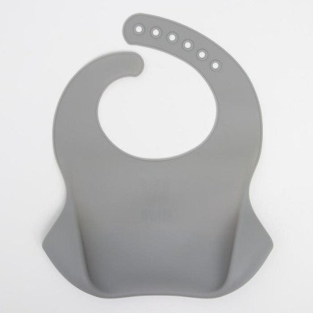 Blory for feeding "shine" silicone with pocket, gray color-5