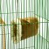 Suspended fur tunnel for rodents, 19 x 12 x 13 cm, brown
