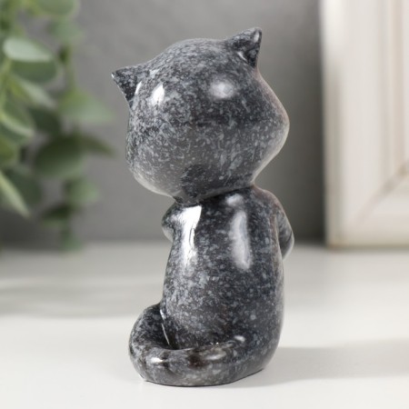 Souvenir Polystone varnish "Kotka with the phone" 7x6x7 cm-2