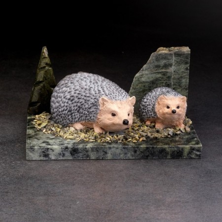 Souvenir "Hedgehog", 10x15x6 cm, coil, gypsum-5