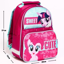 School backpack with an ergonomic back, 37x26x15 cm, My Little Pony