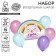 Bouquet of balls "Rainbow. Cat ", foil, latex, set of 6 pcs.