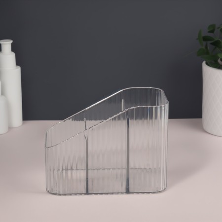 Organizer for storage "Cristal", 3 sections, 15 × 11 × 9 cm, color transparent color-4