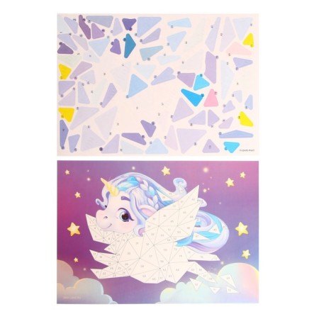 Applications with geometric stickers "Magic Unicorn" 21x29.7cm-2