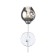 Wall lamp ST LUCE. SL1500.101.01. Fovia. 1x40 W, E14, 12x37 cm, color chromium