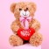 Soft toy "You are in my heart", Bear, Mix color