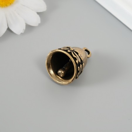 Bool of Brass "Ancient Pattern" 2.8x2x2 cm-3