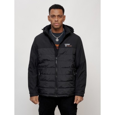 Sports male jacket, size 62, black color-4