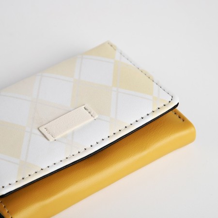 Kid wallet on the button, yellow color-2