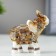 Polystone souvenir "White Elephant with a Popone from the Arab carpet" mix 7.8x7.5x3.2 cm