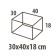 Hausmann Blue Line 30x40x18 cm storage box
