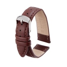 Watch strap, 18 mm, eco -leather, brown, 20 cm