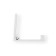 Furniture hook CAPPIO Fold, one -rod, folding, white color