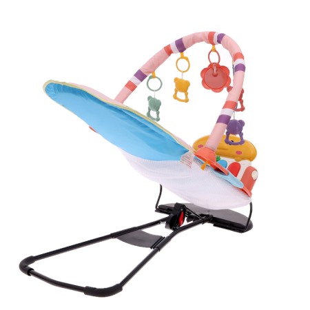 Set 2 in 1 swing and rug "duckling", light, sound effects, pink color-2