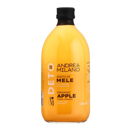 Vine vinegar Deto apple non -infiltra organic 5% 500 ml s/b 1/6 andrea milano