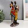 Polystone souvenir "Young couple from Africa" ​​MIX 31.5x8x16 cm