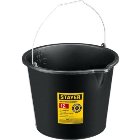 Construction bucket Stayer Strong 06083-12_z02, plastic, 12 l-1