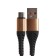 ONE Depot S03, microUSB - USB, 2.4 A, 1 meter, textile braid, black