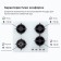 Hon surface Delvento V60N41C111, gas, 4 burners, white