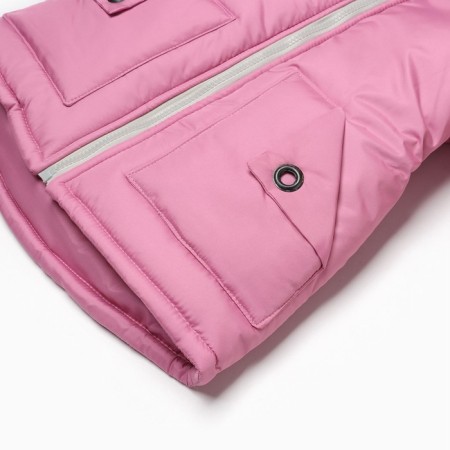 Winter set for girls, pink color, height 110-116 cm-11