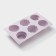 Baking uniform “Puding”, silicone, 6 cells, 29.3 × 17 × 4.5 cm, lilac color