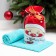 Tensor towel Economy and I "Santa Claus" 30*60 cm, col. Blue, 100% HL, 340 g/m2