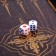 Black gold backgammon, wooden board 29 x 29 cm