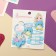 Hair set "vanilla" (4 elastic bands, 4 invisible) penguins, blue