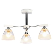 Suspended chandelier Ambrella Light, Traditional, TR9091, 3HE27, white color, chrome