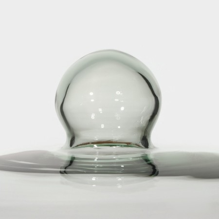 A dish for serving with a heaven lid, d = 33 cm, bamboo, glass, color mix-3