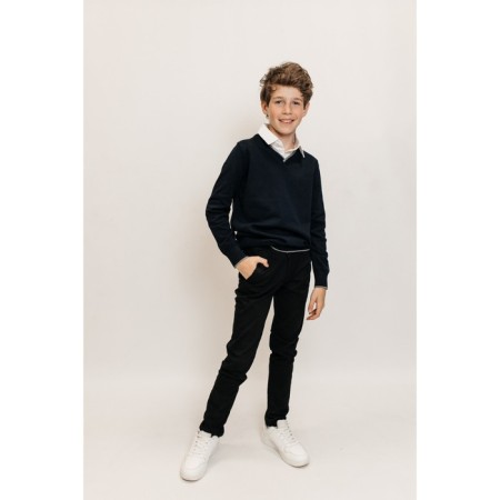 Jumper for boys, height 110-116 cm, dark blue color-6