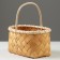Wicker basket, 21 x 13.5 x 12/23.5 cm, sequoia