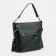Luggage bag on lightning, 2 outer pockets, long belt, green color