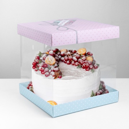 Cake box, confectionery packaging, have a nice day, 30 x 30 cm-6