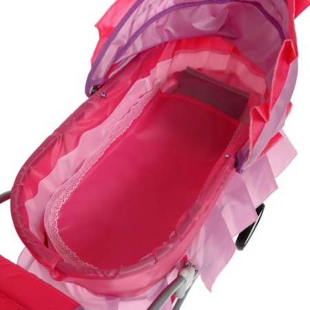 Puppet stroller No. 11, pink color with lilac-7