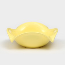 Ceramic “drop” plate, 23 cm, yellow, 1 variety, Iran