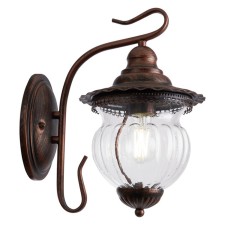 Sadovo-park lamp Feron PL591, IP44, E27, 60 W, 270x195x320 mm, brown color