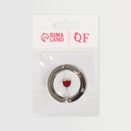Hook for the bag and umbrella "glass", folding, 15 kg, d 4.5 cm-4