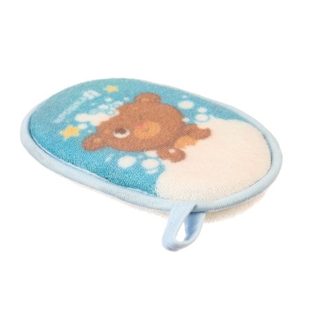 Baby Blue "Bear" washcloth-1