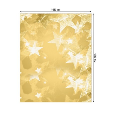 The tablecloth "Star gold", rectangular, Saten, size 145x180 cm-1