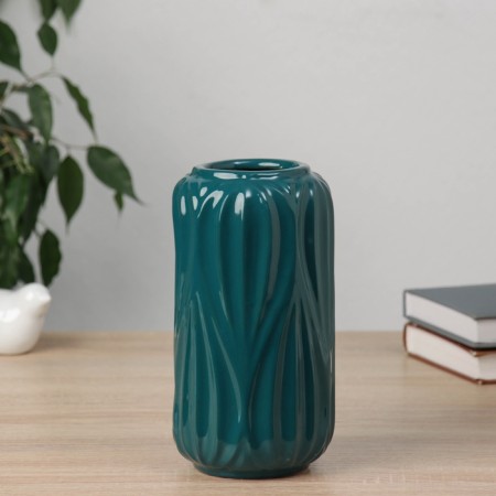 VAZA Keramics Table "Liam" D-6CM, H-20x10 cm, green