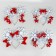 Carnival rim "snowflakes", species mix