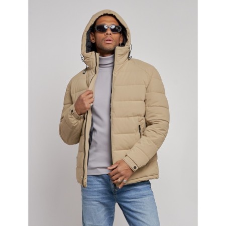 Sports male winter, size 54, beige color-5