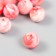 Plastic beads "Red stains. Red" set 20 grams d = 1.6 cm