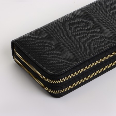 Women's wallet on lightning, black color-2