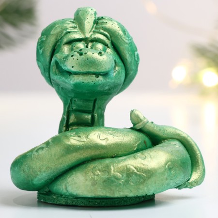 Figure "Snake Orion" light green, 5x5x6cm