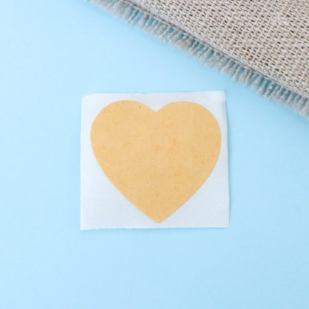 Craft stickers in the roll "Heart", 500 pcs, 2.5 x 2.5cm-3